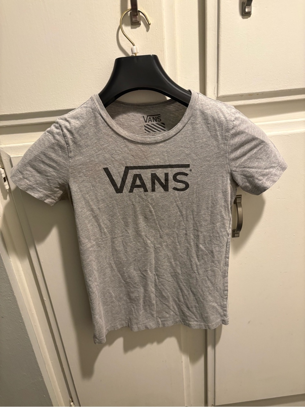 Vans Youth Light Gray Logo Short Sleeve Tee